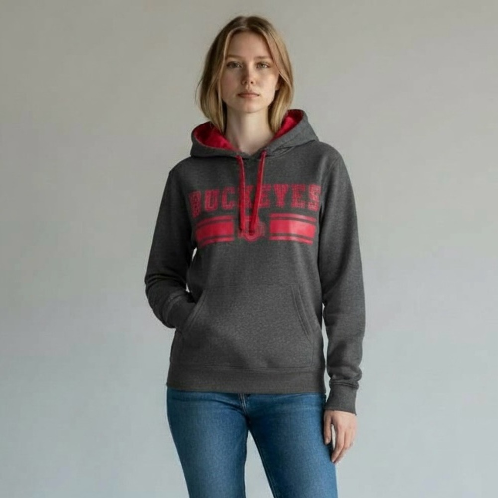 PINK Victoria’s Secret Ohio State Buckeyes Bling Hoodie